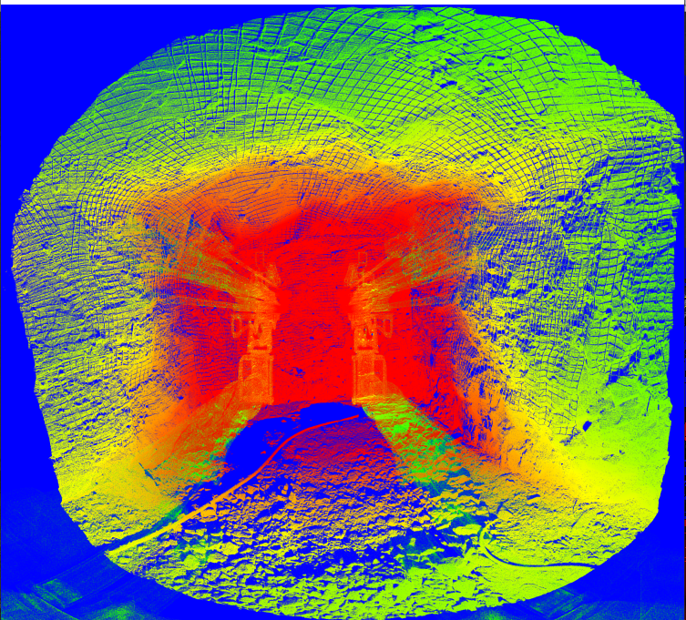 Depth Buffer with Subsampled Mesh.PNG