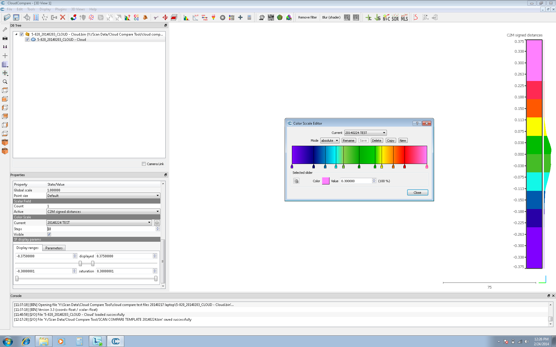 color scale editor vs color ramp steps