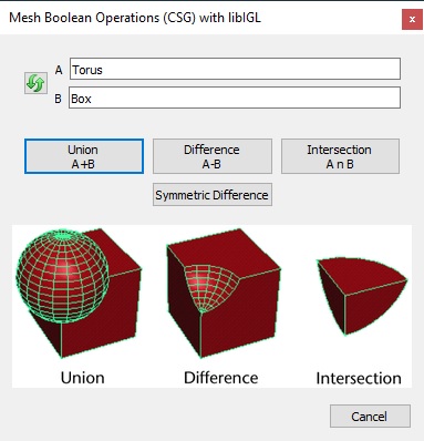 Mesh Boolean plugin